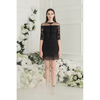 

Marie 17 Summer Romantic Lace Off Shoulder Bow Lace Dress 7390