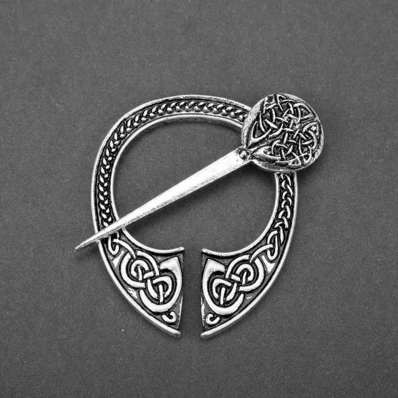 29 стиль ювелирные изделия в стиле викингов булавка Серебряная винтажная кельтская брошь в виде банта нордическая эмаль брошь плащ булавка плащ Кнопка бижутерия подарок-40 - Окраска металла: silver