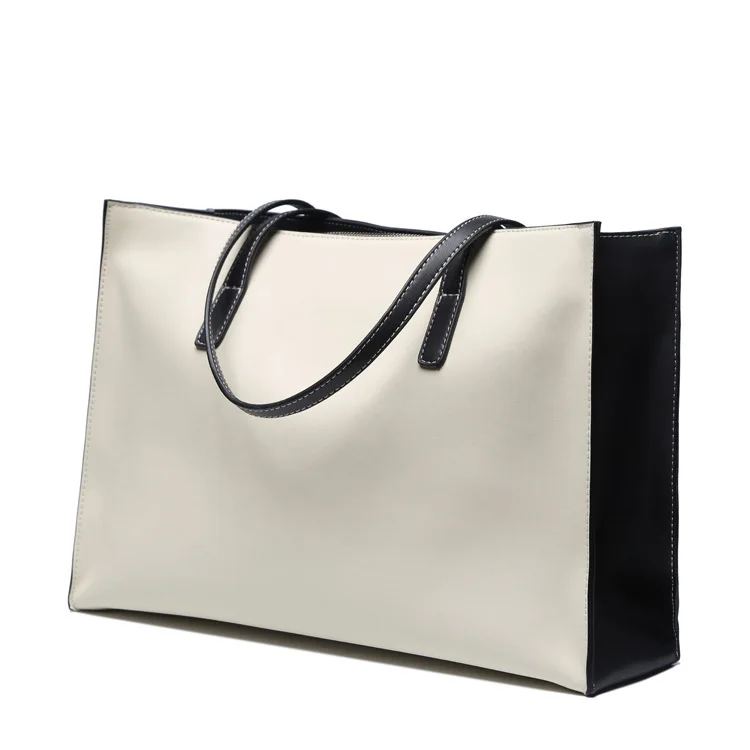 

Concise Single Shoulder Package Bag Woman Package Capacity Tide Cowhide Package