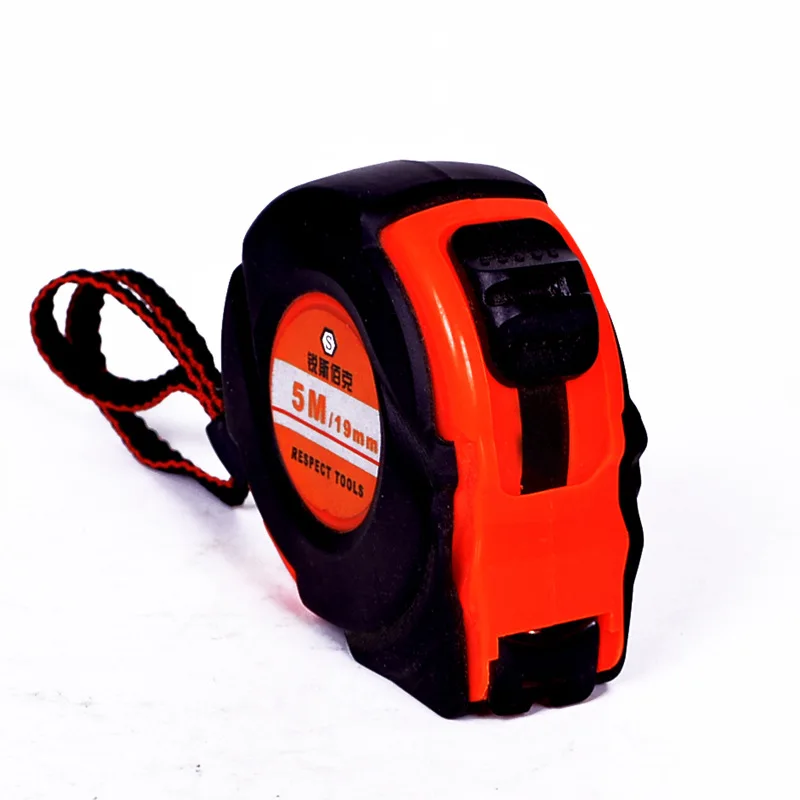 

High Wear-Resistant Drop-resistant Steel Tap 5 M Leather Case Dull Polish Tape Measure Hardware Tools Measurement Dull Polish He