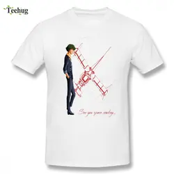 Мужская Мода See You космическая ковбойская футболка Bebop человек Забавный на заказ для мальчика из чистого хлопка Camiseta
