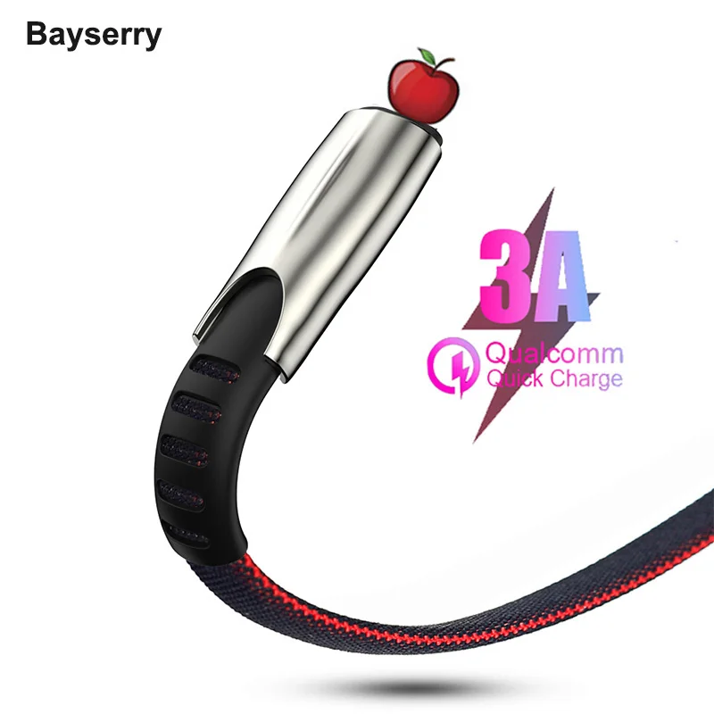 Для освещения USB кабель для iPhone 11 Pro Max XR Xs X 3A передачи данных быстрой зарядки 8 7 6 iPad