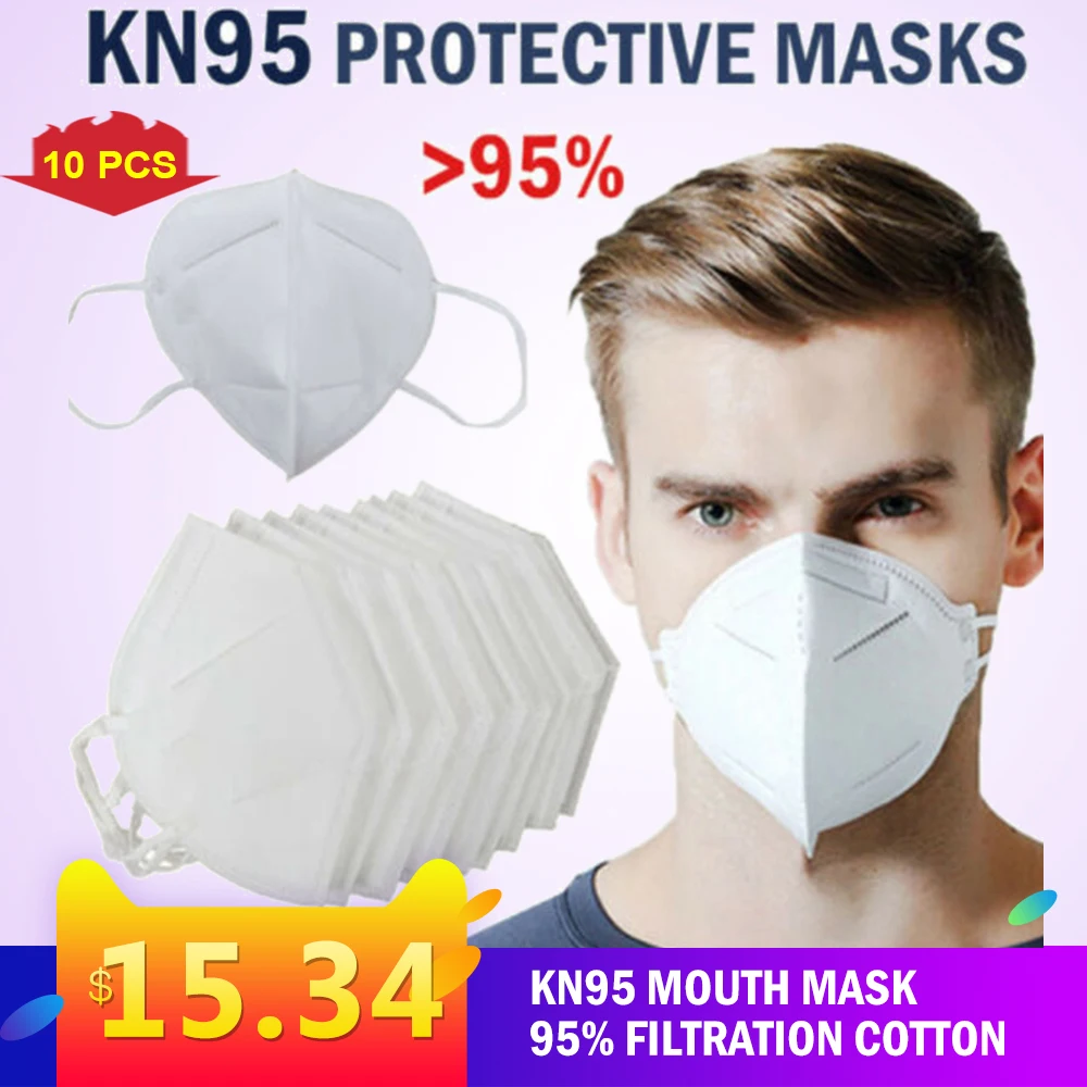

Mouth Mask Bacteria Mask Face Mask KN95 Mask Breathable Protective Face Mask Safety Masks 95% Filtration Anti pollution