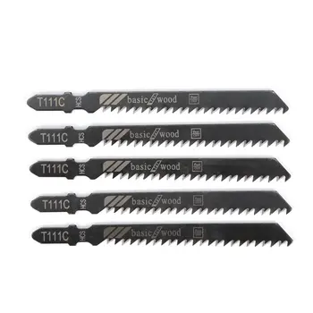 

5Pcs/set T111C Saw Blade Hacksaw Jig Saw Blade Set Reciprocating Curve Saw Blade For Hard Wood Saw Cutting Tool