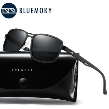 

BLUEMOKY Brand Design Sunglasses Polarized Lens Vintage Square Driving Eyewear Accessories Sun Glasses For Men/Women