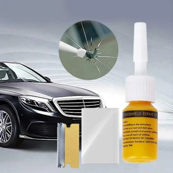 

Glass Repair Fluid Kit DIY Curing Strip Car Window Phone Screen Replacement