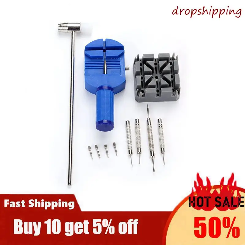 11pcs/set Durable Watch Band Link Adjust Slit Strap Bracelet Chain Pin