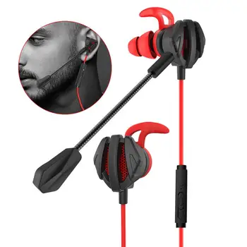 

Dynamic Noise Earphones Reduction In-Ear Wired Earphones Gaming Headsets with Dual Mic Earphones блютуз гарнитура kulaklık