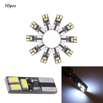 

10pcs T10 Led W5W Canbus 5630 6smd Error Free Universal Car Clearance Light License Plate Dome Reading Side Wedge Light Lamp