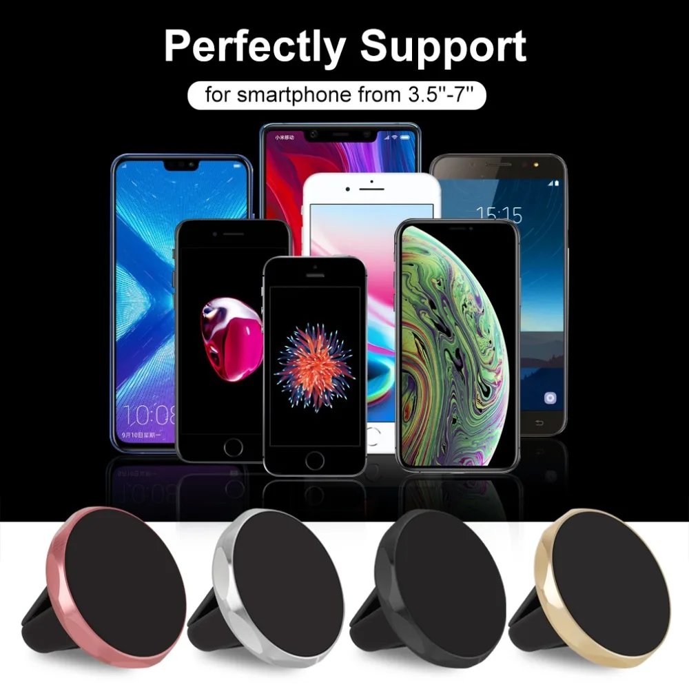 Magnetic Car Phone Holder Magnet for iPhone Install 360 Rotary Car Phone Holder for Car Phone Holder