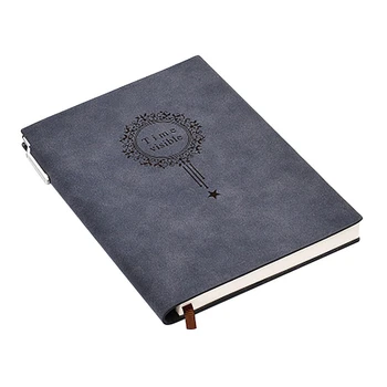 

A5 Notebook Name Leather Writing Pads Binder Diary Office School Supply