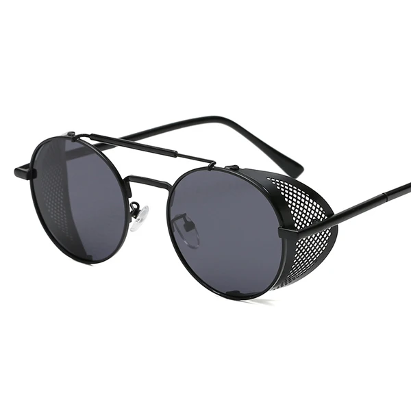 Модные ультратекстурированные винтажные Ретро oculos личности стимпанк поляризованные солнцезащитные очки мужские gafas люксовый бренд Разработанный № 2829 - Цвет линз: 1