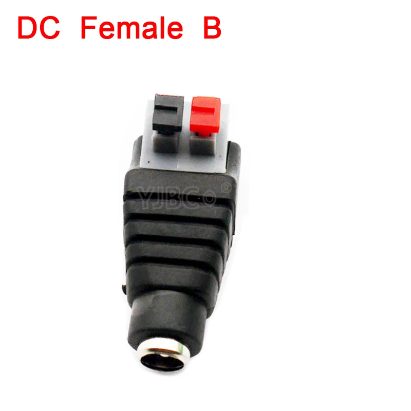 5~ 100 шт. разъем постоянного тока для светодиодной ленты Сварка светодиодные полосы адаптер разъем мужской или женский разъем - Цвет: DC Female B