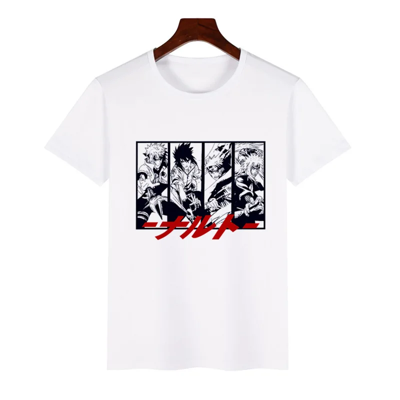 Anime Naruto Male T shirt Naruto Sasuke 