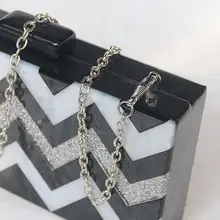 Женский клатч в полоску, из кусков, вечерняя сумочка, свадебные вечерние, акриловая Сумочка, сумочка,, новинка