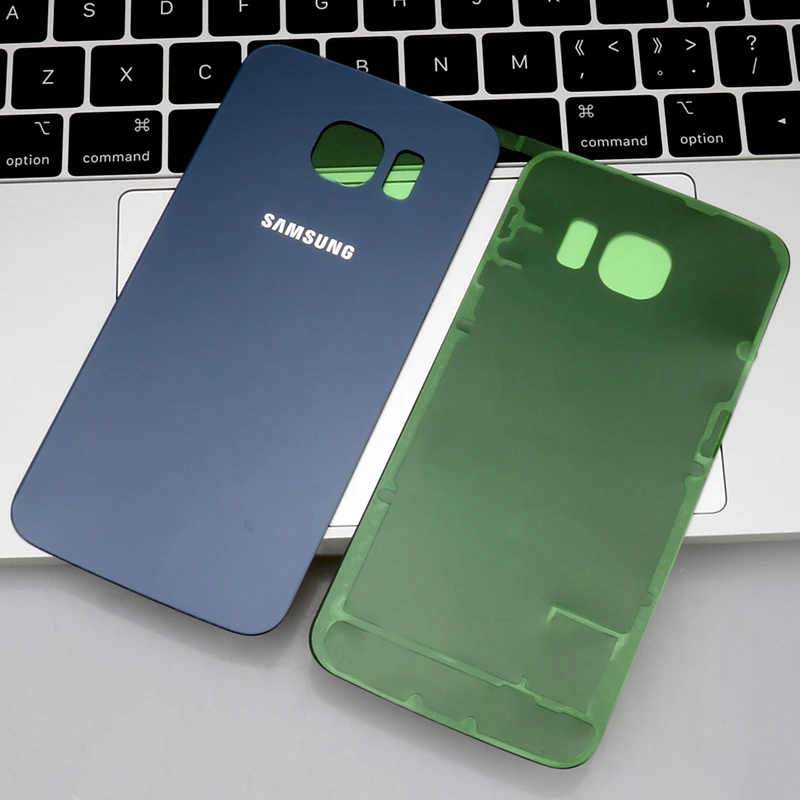 100% оригинал для SAMSUNG Galaxy S6 S6edge Задняя стеклянная крышка аккумулятора чехол Замена