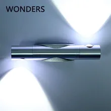 Applique murale LED rotative à 360 ° en aluminium, design moderne et Simple, idéal pour une chambre à coucher ou une chambre à coucher, luminaire décoratif d'intérieur