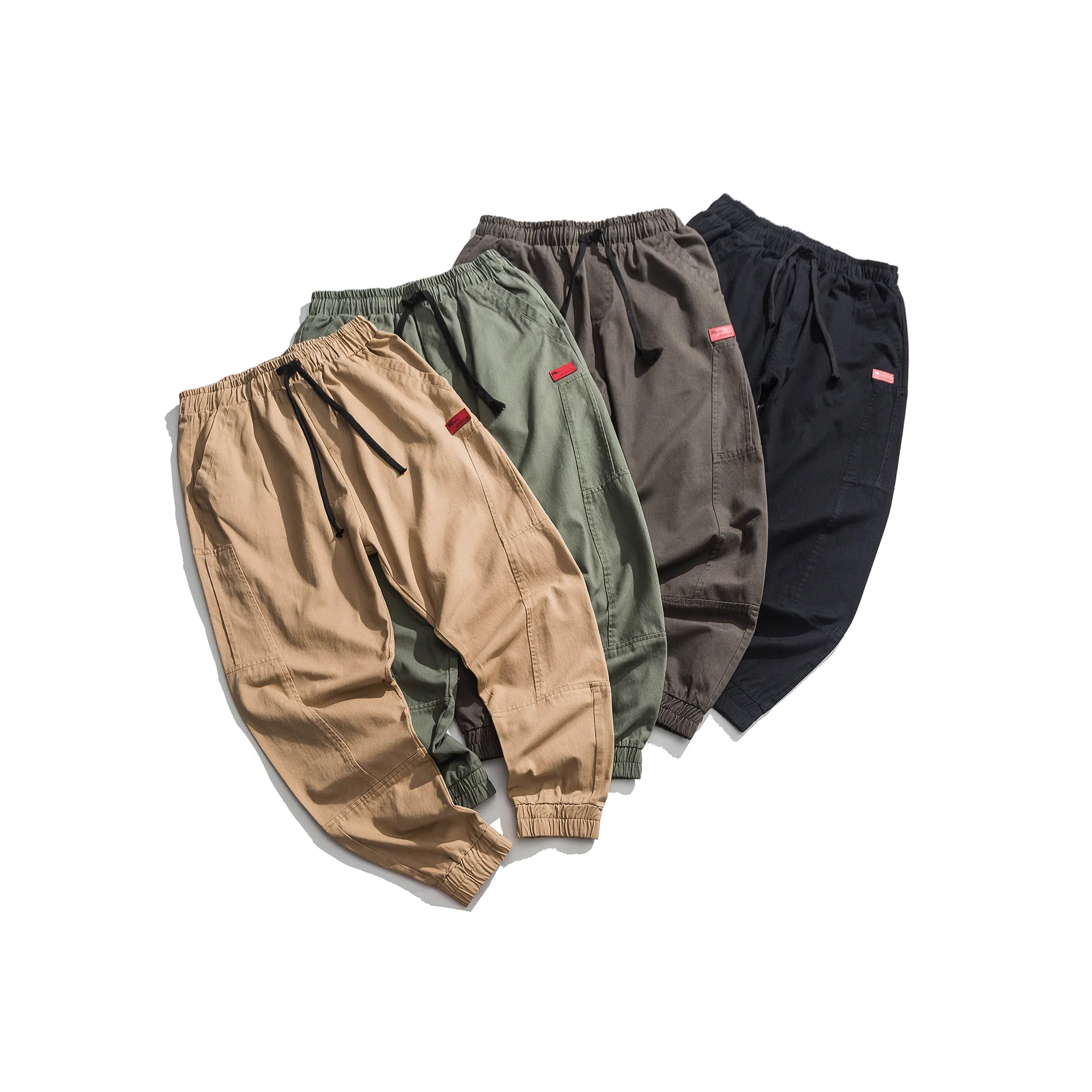 

City Where the Product Autumn New Style Origional Japanese-style Popular Brand MEN'S Casual Pants Lace-up Ankle Banded Pants Men