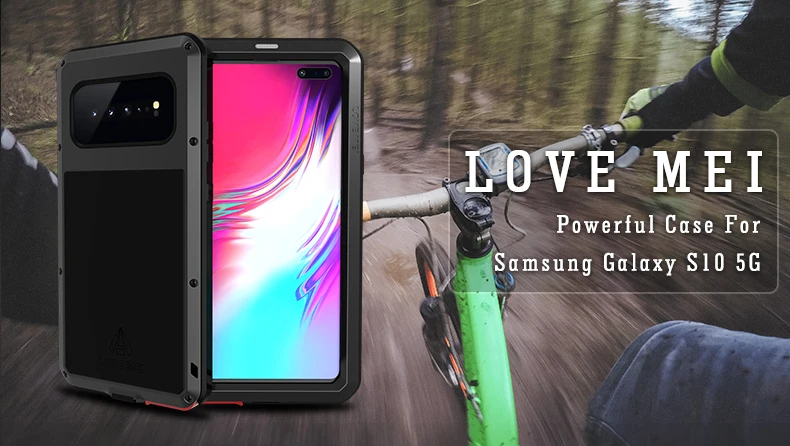 LOVE MEI для samsung Galaxy S10 5G Чехол ударопрочный грязеотталкивающий водостойкий металлический бронированный чехол для телефона для samsung Galaxy S10 5G