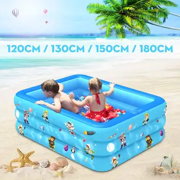 

120-180cm Inflatable Swimming Pool Baby Home Use Paddling Pool Children Bathing Tub Outdoor Summer Swimming Pool For Kids