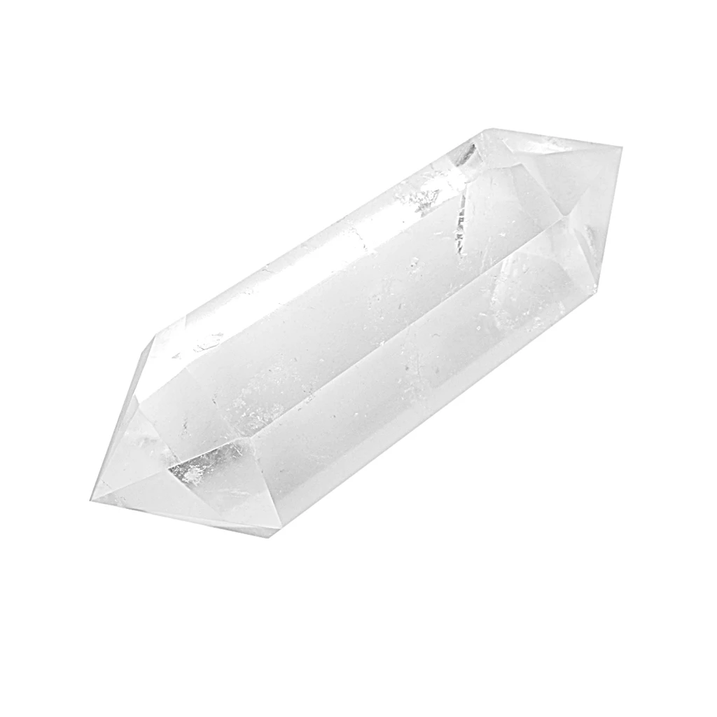 Beautiful Natural Clear Quartz Crystal Double Point For  Home Decoration