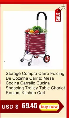 Plegable Folding Carrello Carello De Courses Avec Roulettes Chariot Roulant Mesa Cocina Table Shopping Trolley Kitchen Cart