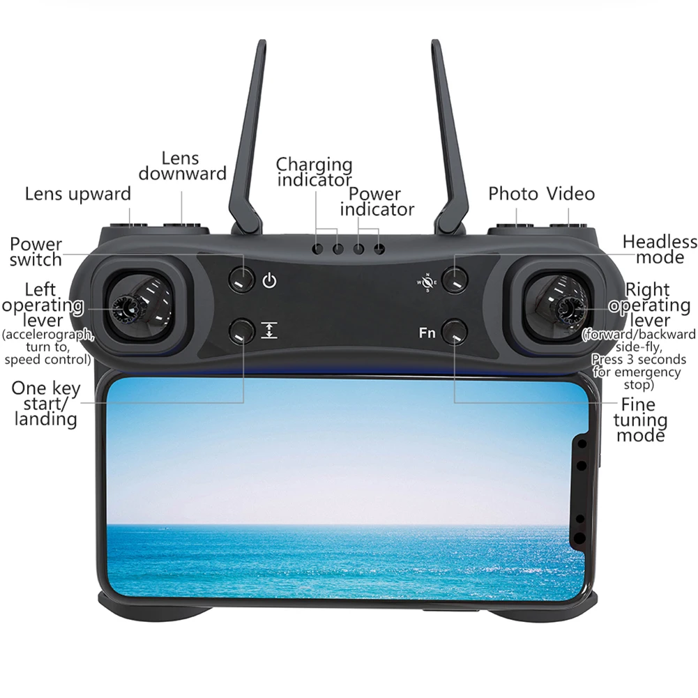 2,4G RC Квадрокоптер удерживающий высоту 1080P 4K двойная камера самолет детская игрушка подарок для детей