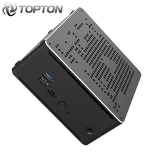 TOPTON Intel i9 10980HK 10880H i7 10750H 8 rdzeń 10. Generacji Mini PC 2 * Lan 2 * DDR4 2 * M.2 NVMe komputer do gier Win10 HDMI DP type-c