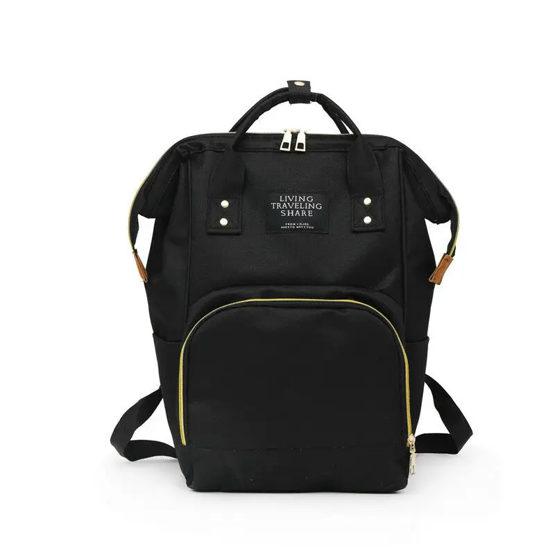Pudcoco Мода мумия Материнство подгузник сумка брендовая большая емкость Детская сумка рюкзак для путешествий дизайнерская сумка для ухода за ребенком - Цвет: Черный