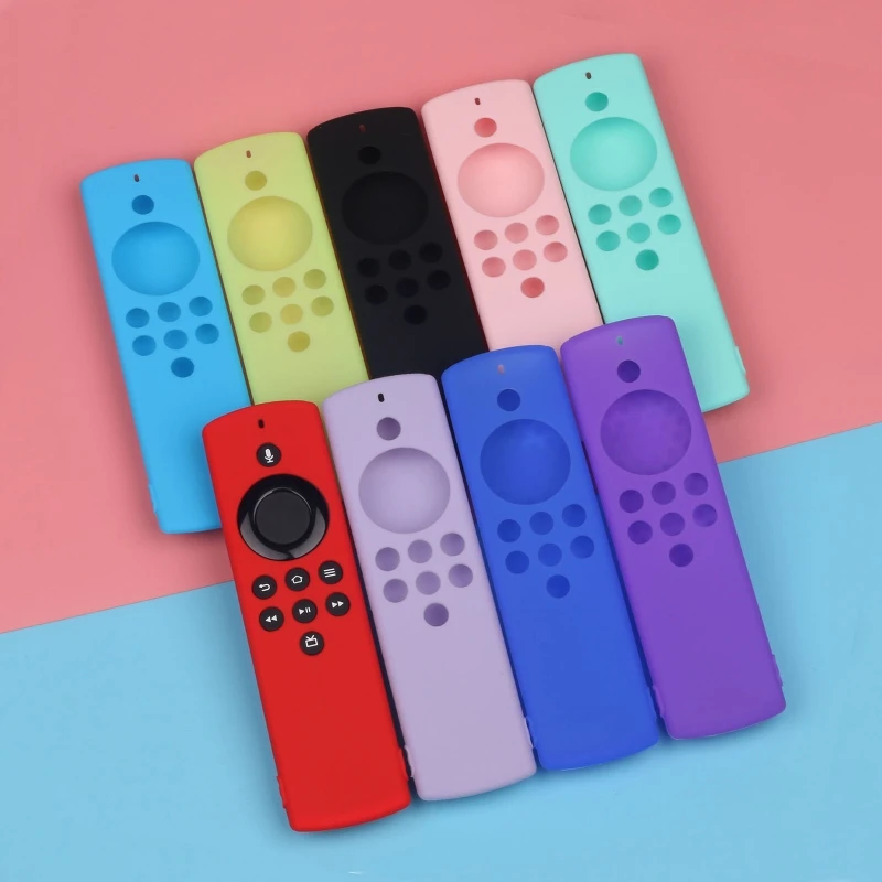 

Silicone Case Forr Amazon Fire TV Stick Lite Remote Control Shockproof Anti-Slip Replacement Protective Cover Case X6HA
