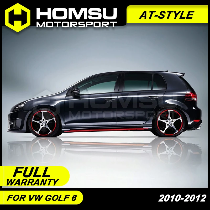 Комплект передних задних спойлеров AT Style для Golf 6 r20 2010 2012 защита автомобильного
