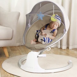 Berceau électrique inclinable pour bébé, avec télécommande, écran tactile LED, Angle réglable, housse en tissu détachable, meilleure vente 