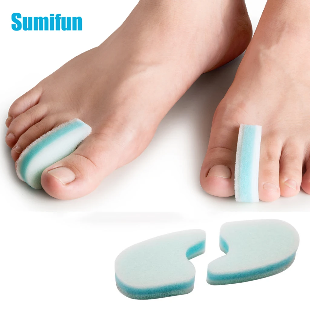 

2pcs Foam Sponge Toe Separator Thumb Hallux Corrector for Align Toes And Prevent Corns And Hammer Toe Relief Foot Care Tool