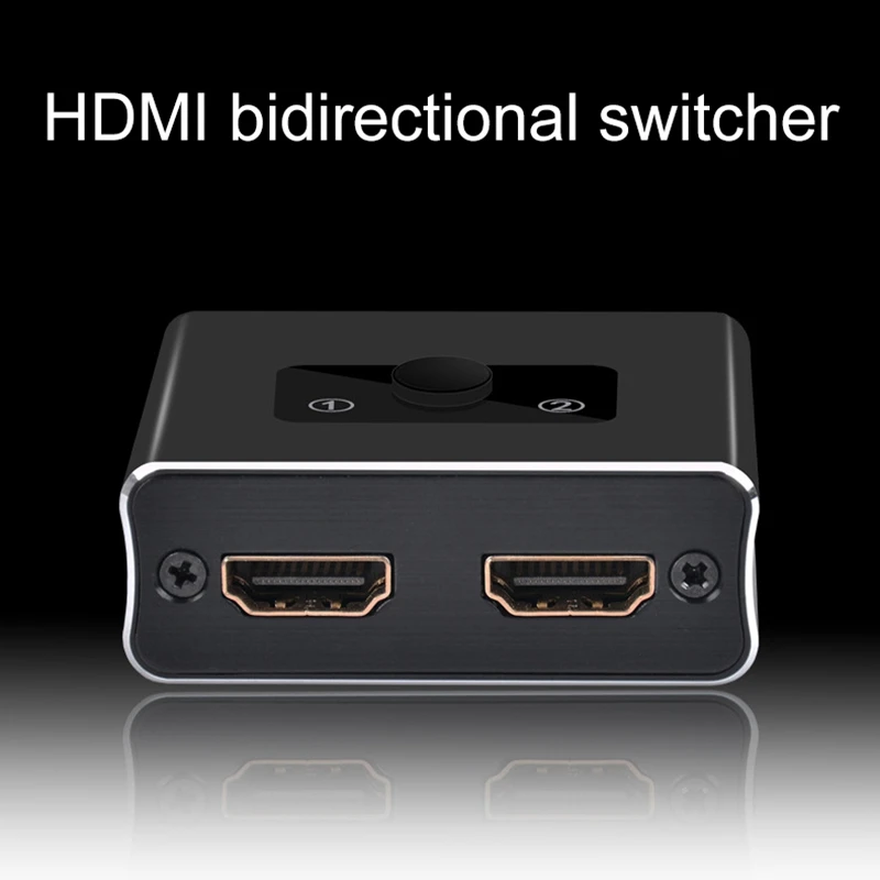  Hdmi Splitter hdmi Switch-Ultra Hd 4K Non Richiede Alimentazione Esterna 2 Porte Hdmi Switcher per 