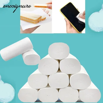 

2020 Toilet Tissue Toilet Paper 12 Rolls Of Bamboo Pulp Roll Paper Household Toilet Paper Roll Papel Higienico туалетная бумага