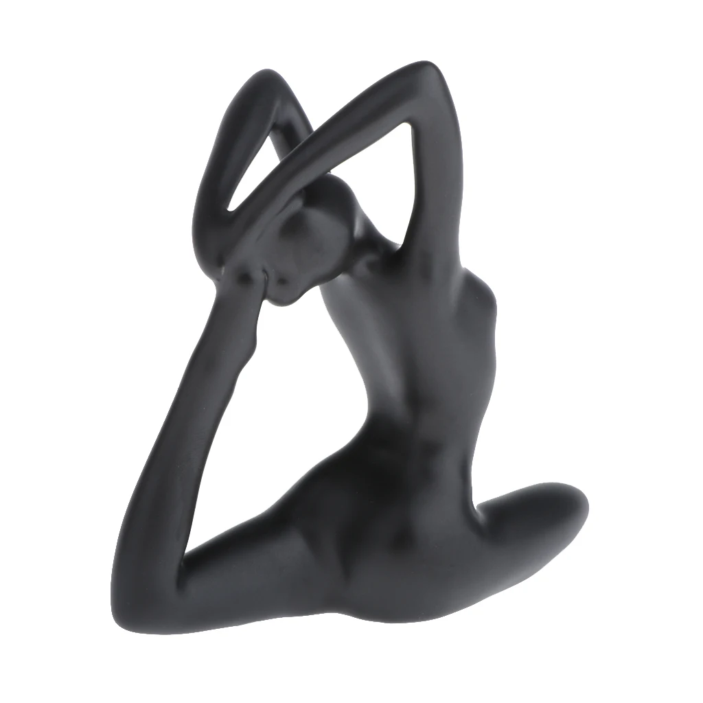 Tabletop Ceramic Dressing Table Decoration Modern Simple Creative Ornament Accessories Yoga Girl Home Decoration Ornament