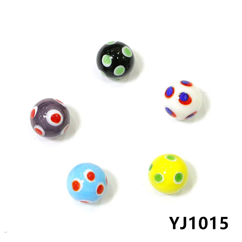 16mm Handmade Murano Glass Balls 5Pcs Colorful Creative Art Collection Marbles Puzzle Nuggets Game Pat Toy For Children Kids Boy miniature figurines miniature ornament glass ornament