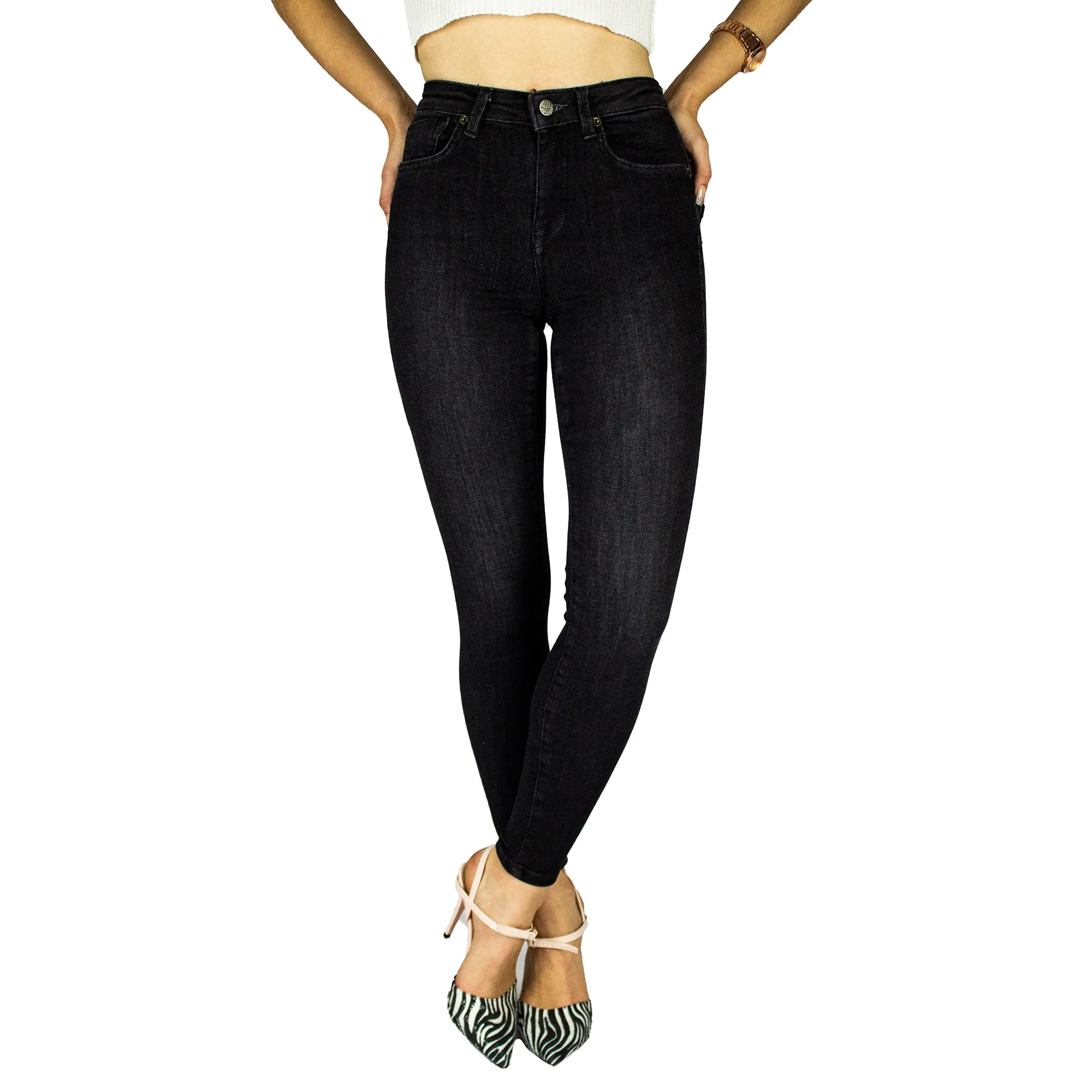 

Jeans for women mom jeans high waist jeans female high elastic plus size stretch jeans female washed denim skinny pencil pants