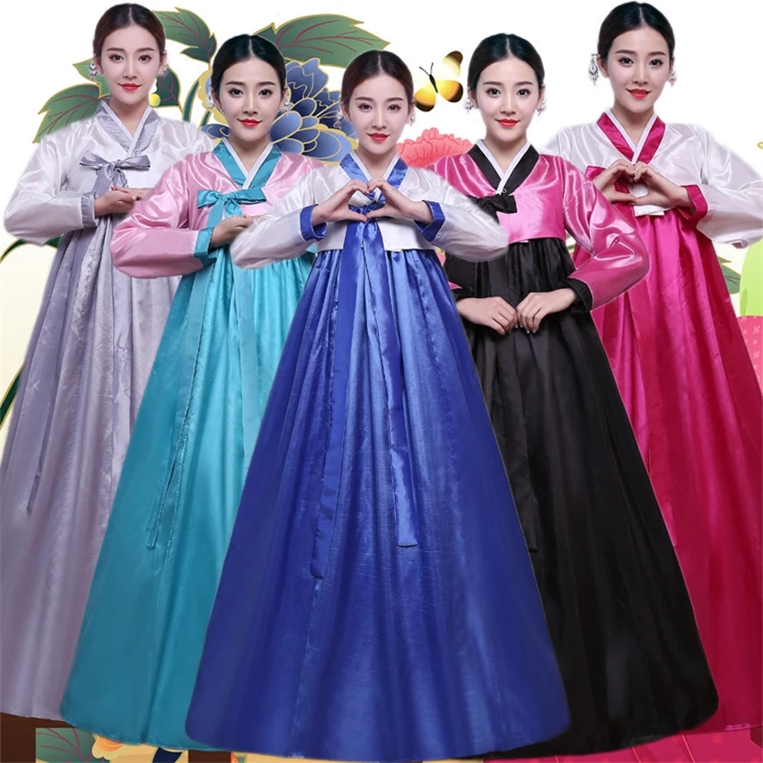10Color Korean Fashion Ancient Costumes Women Hanbok Dress Traditional Party Asian Palace Cosplay Performance Clothing