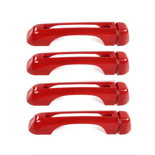 5 шт. авто дверь наружная дверь ручка Крышка отделка Набор ABS пластик для Jeep Wrangler JL+ Автомобильная дверная ручка Накладка крышка аксессуары