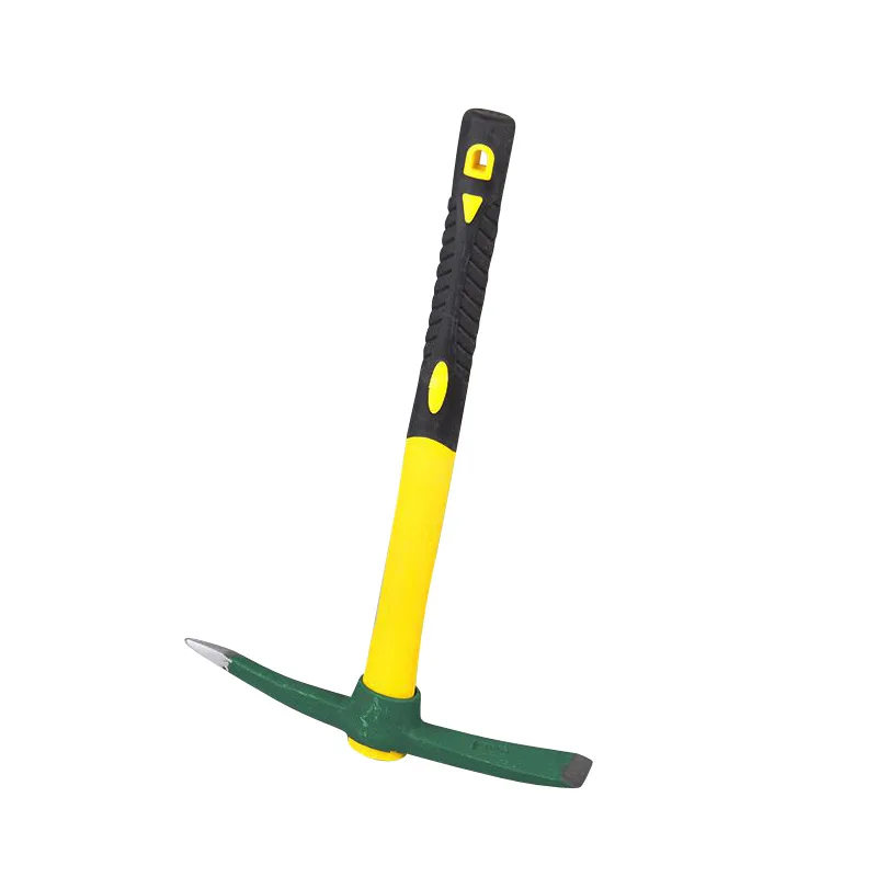 

Camping Farming Multifunction Pickaxe Outdoor Steel Pickaxe Handle EDC Hammer Axe Pick Camp Mountain Climbing Green