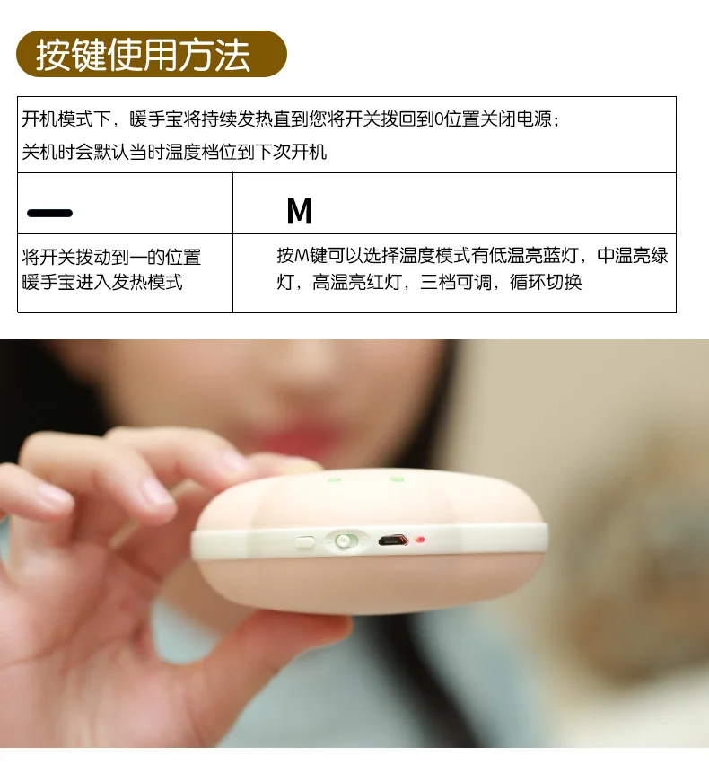 Облако грелка для рук power Bank взрывозащищенный USB Перезаряжаемый грелка для рук креативная Милая портативная грелка