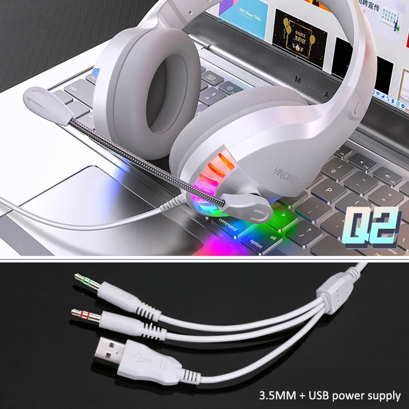 Проводные Игровые наушники N1 3 5 мм с USB стереозвуком игровая гарнитура Накладные