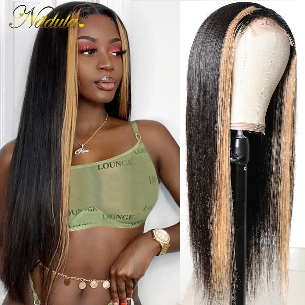 13×4 Straight Hair Highlight Lace Frontal Wig