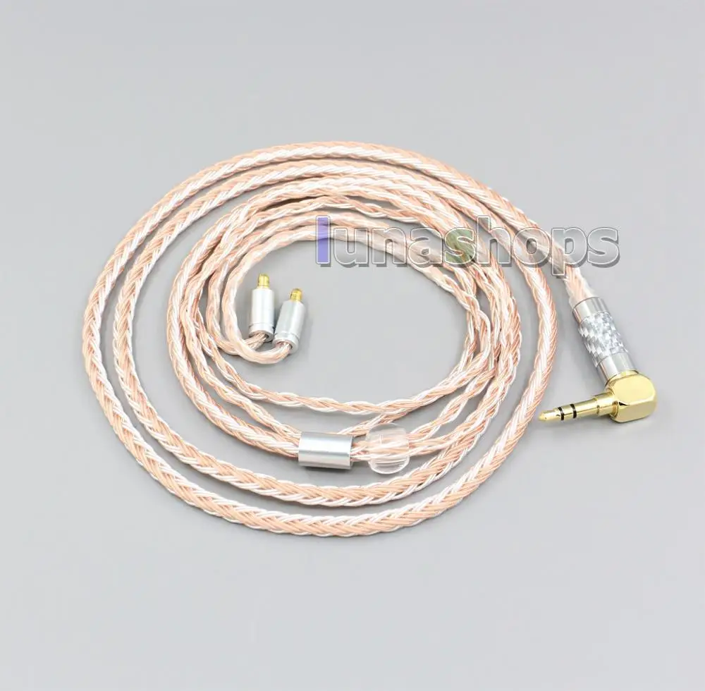 LN006458 2,5 мм 3,5 мм XLR сбалансированный 16 Core OCC серебро смешанные наушники кабель для Sennheiser IE400 IE500 Pro