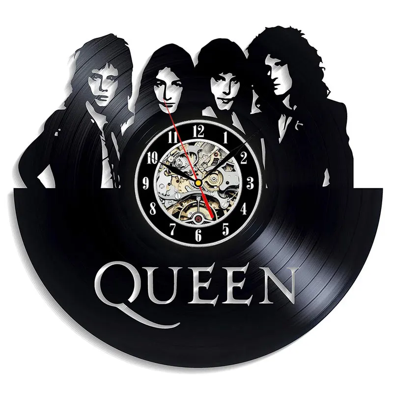 18 Винтажные виниловые настенные часы queen Rock Band 3D Стикер Украшение музыкальная тема Подвесные часы настенные часы искусство домашний декор 12" - Цвет: 18