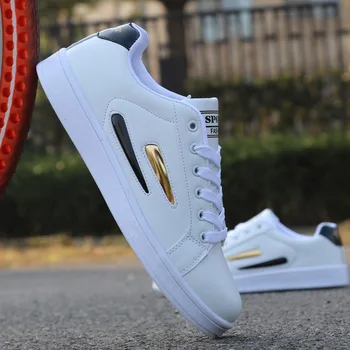 

New Arrival Men Spring Fashion Lace-up Casual Shoes Comfortable Male Breathable Shoes White Mans Shoes S2751-2768 Morliron