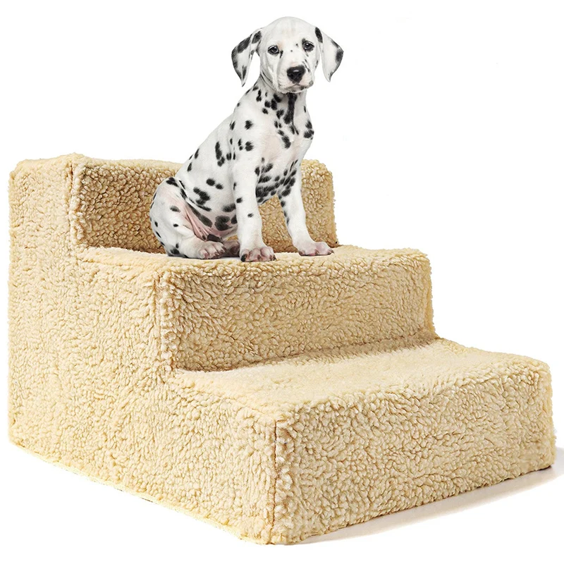 

Pet Portable Non-slip Treads Stairs Ramp Ladder Pet 3 Step Gear Easy Step