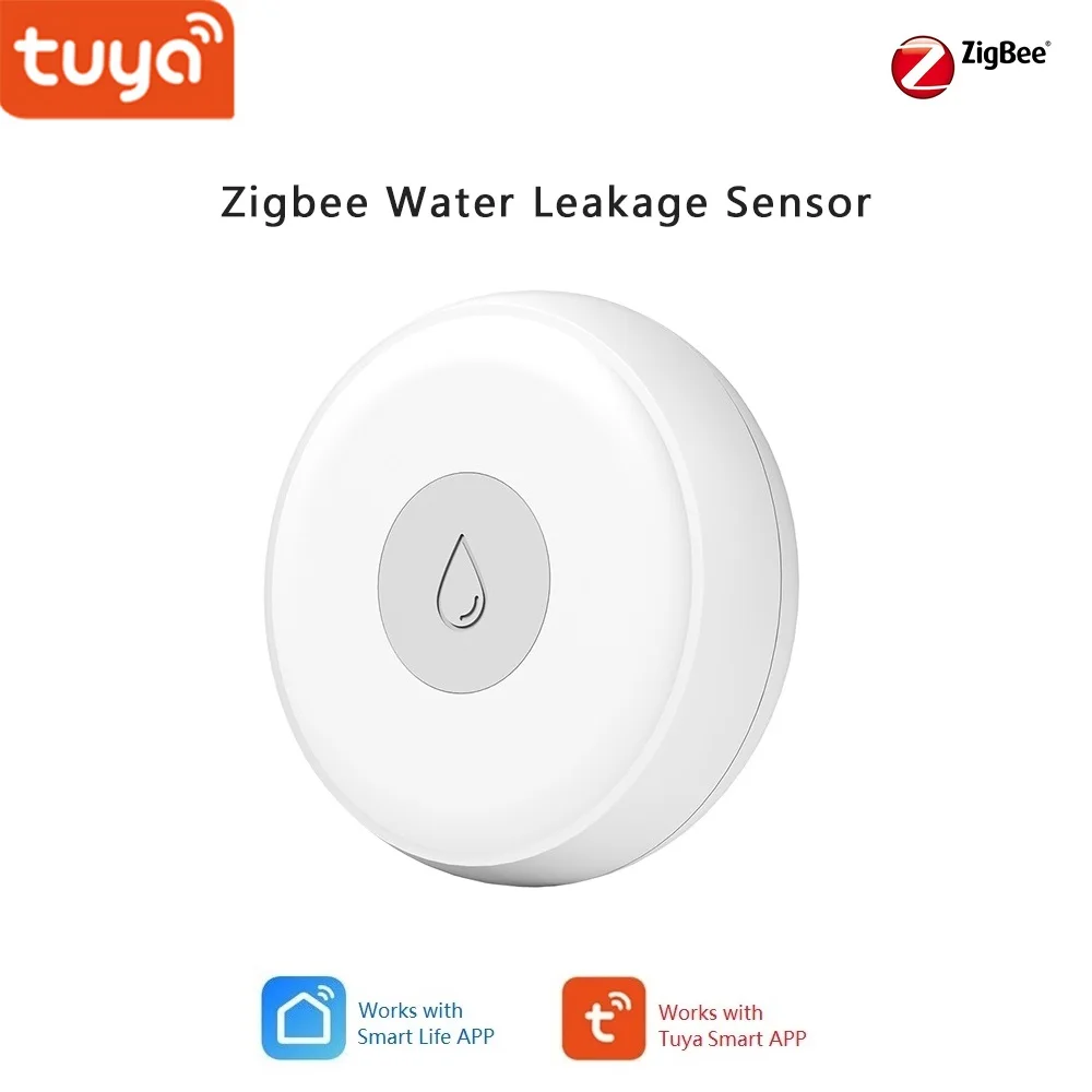 Датчик утечки воды Zigbee уведомление о тревоге приложение для смартфона поддержка