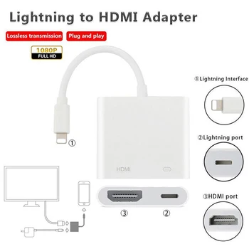 

Converter For Lightning to HDMI VGA Jack Audio TV Adapter Cable For iPhone X iPhone 8 7 7 Plus 6 6S For iPad Series